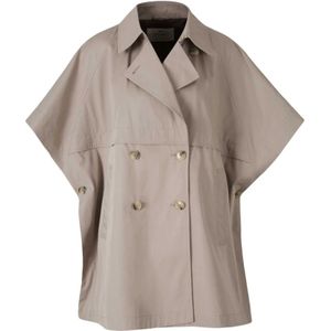 Herno, Dames, Mantels, Beige, Maat: S Katoen,