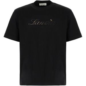 Lanvin, Heren, Tops, Zwart, Maat: S Katoen,