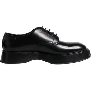 Dolce & Gabbana, Heren, Schoenen, Zwart, Maat: 42 EU Zijde,