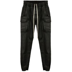Rick Owens, Heren, Broeken, Zwart, Maat: XL Denim,