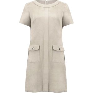 Joseph Ribkoff, Dames, Jurken, Beige, Maat: 3XL Suède,