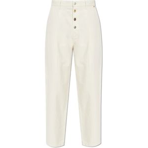 Moschino, Heren, Broeken, Beige, Maat: M Katoen,