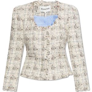 Munthe, Dames, Jassen, Beige, Maat: S Tweed,