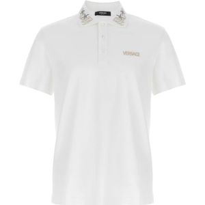 Versace, Heren, Tops, Wit, Maat: S