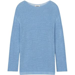 Aeron, Dames, Truien, Blauw, Maat: Xs/S Katoen,