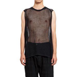 Jan-Jan VAN Essche, Heren, Tops, Zwart, Maat: M Katoen,