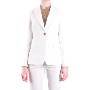 Pinko, Dames, Jassen, Wit, Maat: 2XS Linnen,