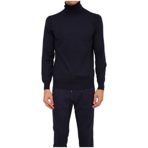 Paolo Pecora, Heren, Truien, Blauw, Maat: 2XL Wol,
