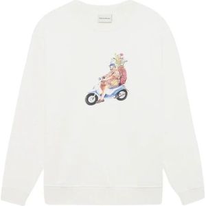 Drole de Monsieur, Heren, Sweatshirts & Hoodies, Wit, Maat: S Katoen,