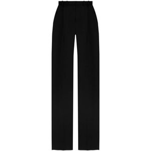 Saint Laurent, Dames, Broeken, Zwart, Maat: M Wol,