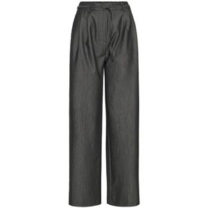 Ichi, Dames, Broeken, Zwart, Maat: W34 Poliester,