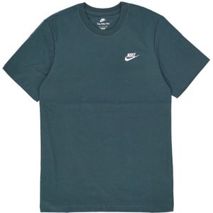 Nike - Club Tee - T-shirt - Groen - Korte Mouwen - 100% Katoen