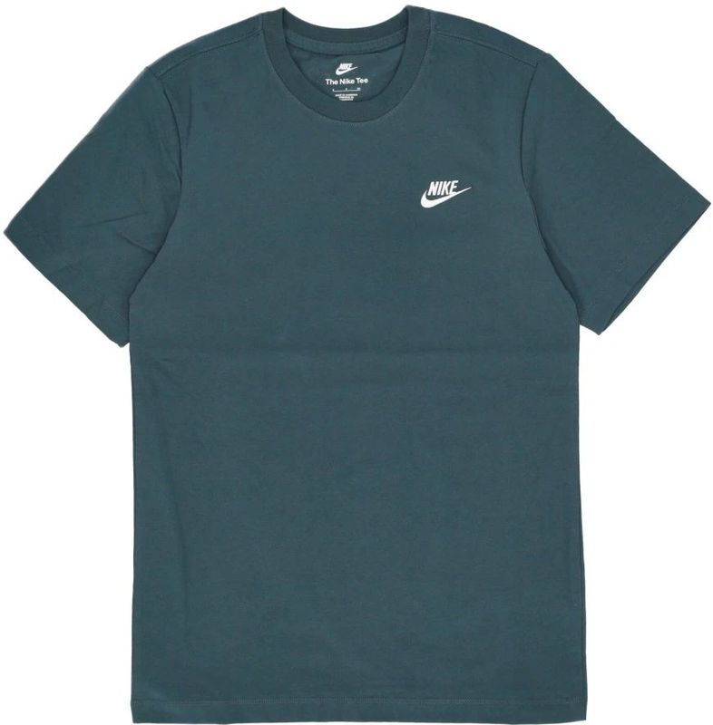 Nike - Club Tee - T-shirt - Groen - Korte Mouwen - 100% Katoen