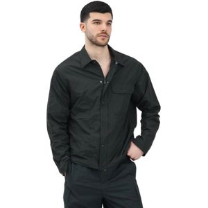 Armani Exchange, Heren, Overhemden, Groen, Maat: L Poliester,