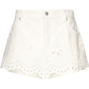 For Love & Lemons, Dames, Korte broeken, Wit, Maat: XS Katoen,