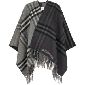 Burberry, Dames, Jassen, Grijs, Maat: ONE Size Wol,