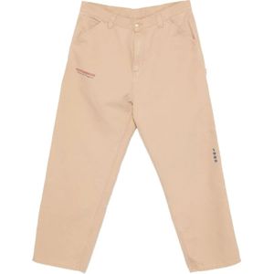 Carhartt Wip, Heren, Broeken, Beige, Maat: M