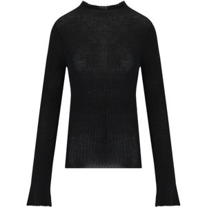 Cruna, Dames, Truien, Zwart, Maat: XL Wol,