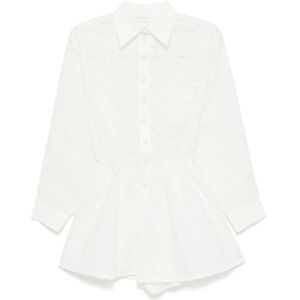 Zimmermann, Dames, Jurken, Wit, Maat: L Linnen,