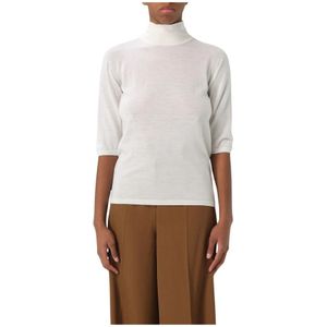 Max Mara, Dames, Truien, Wit, Maat: XL Kasjmier,