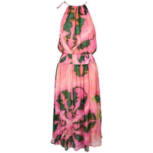 Pinko, Dames, Jurken, Roze, Maat: XS Viscose,