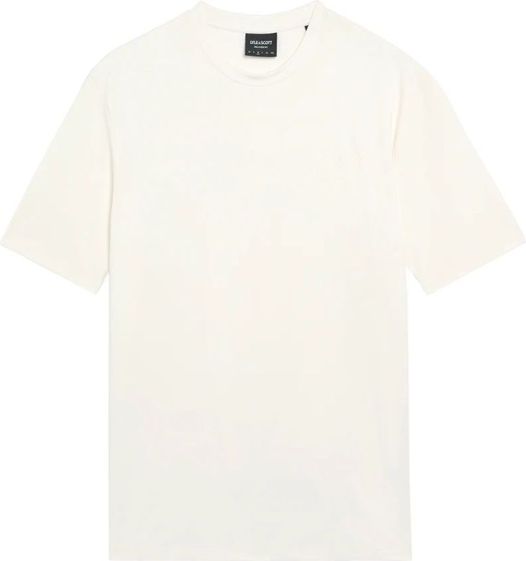 Lyle & Scott - Gepaneerde Neopreen T-shirt - Off-White