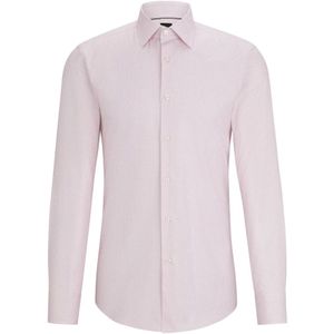 Boss, Heren, Overhemden, Roze, Maat: S Katoen,