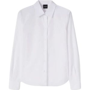 Aspesi, Dames, Blouses & Shirts, Wit, Maat: L Katoen,