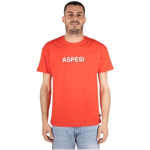 Aspesi, Heren, Tops, Rood, Maat: L Katoen,