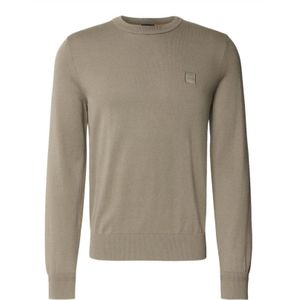 Boss Orange - Kanovano - Gebreide Trui - Open Green - Ronde Hals