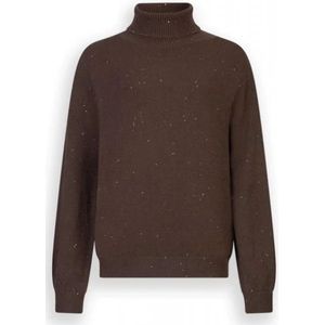 Liu Jo - Gesloten Trui - Bruin - Elegante Gesloten Trui met Fonkelende Details