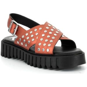 Kickers - Kick Fact - Sandalen - Zwart - Leren Bovenwerk