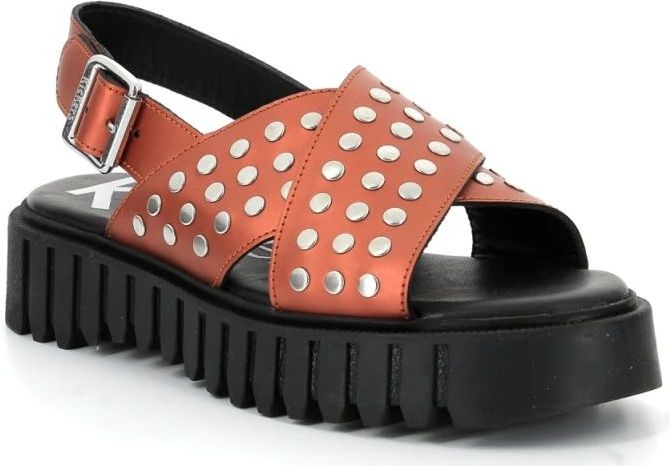 Kickers - Kick Fact - Sandalen - Zwart - Leren Bovenwerk