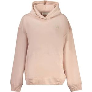 Calvin Klein, Dames, Sweatshirts & Hoodies, Roze, Maat: L Katoen,