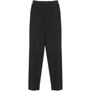 Y-3, Dames, Broeken, Zwart, Maat: XS Wol,