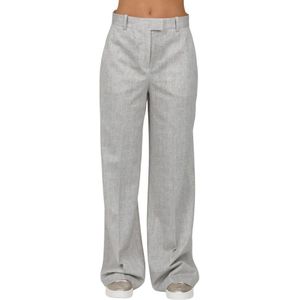 Circolo 1901, Dames, Broeken, Beige, Maat: S Piqué,