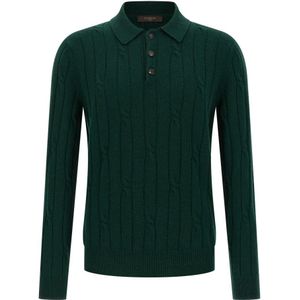 Zanone, Heren, Tops, Groen, Maat: L Wol,