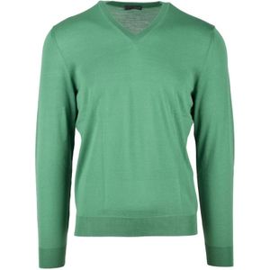 Drumohr, Heren, Truien, Groen, Maat: L Wol,