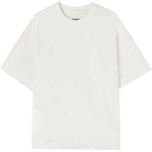 Jil Sander, Heren, Tops, Wit, Maat: S Katoen,