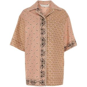 Palm Angels, Dames, Blouses & Shirts, Veelkleurig, Maat: 2XS Katoen,