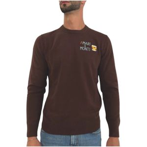 Saint Barth, Heren, Truien, Bruin, Maat: M Wol,