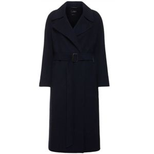 Weekend Max Mara, Dames, Mantels, Zwart, Maat: 2XS Wol,