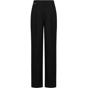 Silvian Heach, Dames, Broeken, Zwart, Maat: 2XS Poliester,
