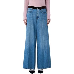 Marni, Dames, Jeans, Blauw, Maat: XS Katoen,