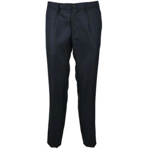 Michael Coal, Heren, Broeken, Blauw, Maat: W32 Wol,