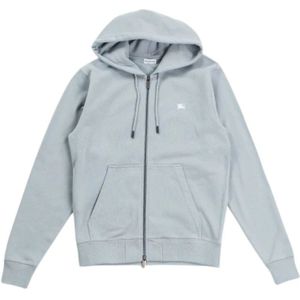 Burberry, Heren, Sweatshirts & Hoodies, Blauw, Maat: L Katoen,