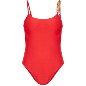 Moschino, Dames, Badkleding, Rood, Maat: L Polyamide,