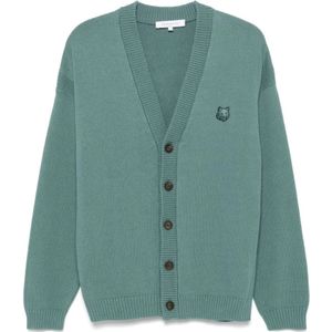 Maison Kitsuné, Heren, Truien, Groen, Maat: S Katoen,