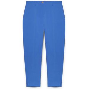 Fiorella Rubino, Dames, Broeken, Blauw, Maat: XL Poliester,