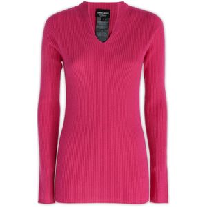 Giorgio Armani, Dames, Sweatshirts & Hoodies, Roze, Maat: L